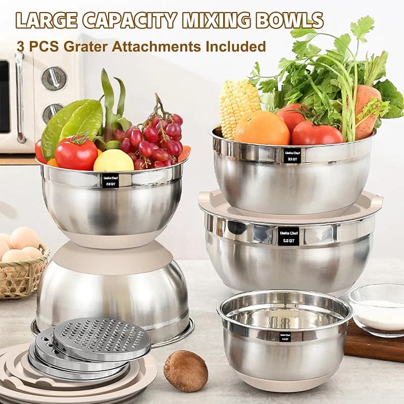 Umite Chef Mixing Bowls with Airtight Lids Set — image 8