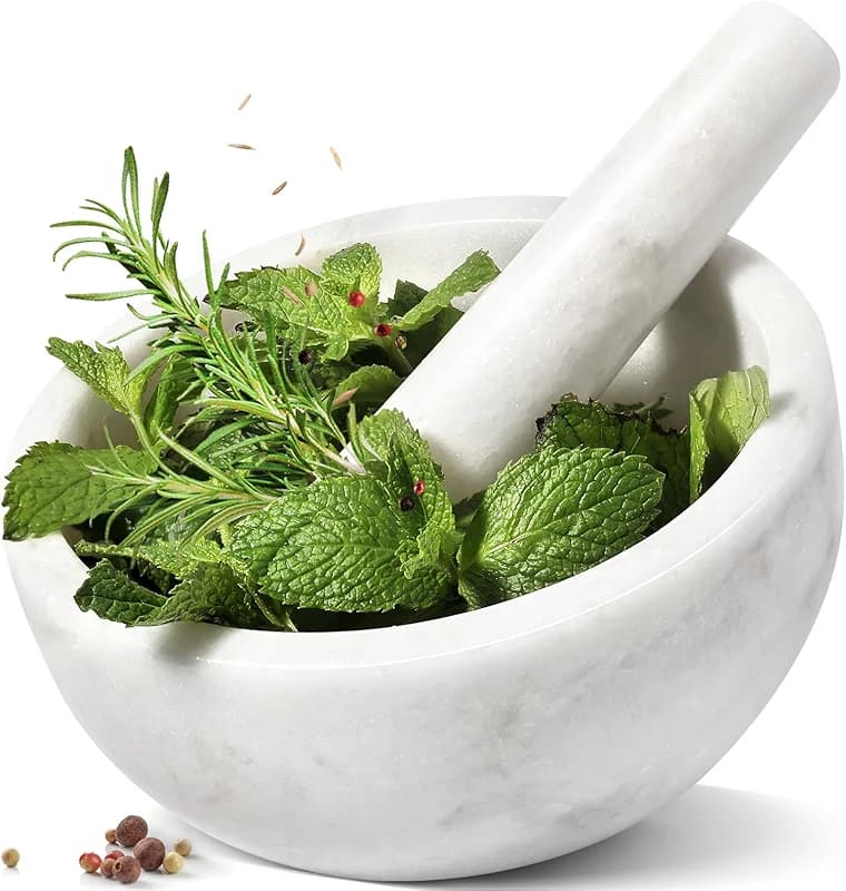 Koville Marble Mortar and Pestle Set — image 4
