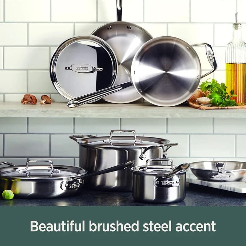 All-Clad D5 5-Ply Stainless Steel Sauce Pan 4 Quart Induction Oven Broiler — image 3