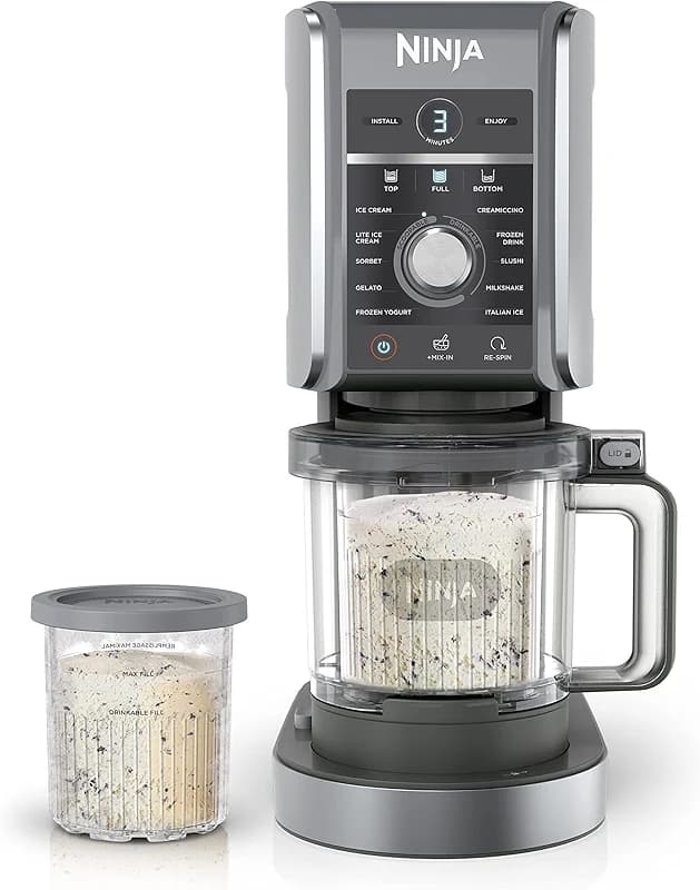 Ninja CREAMi Deluxe Ice Cream Maker | 11-in-1 Create Frozen Desserts