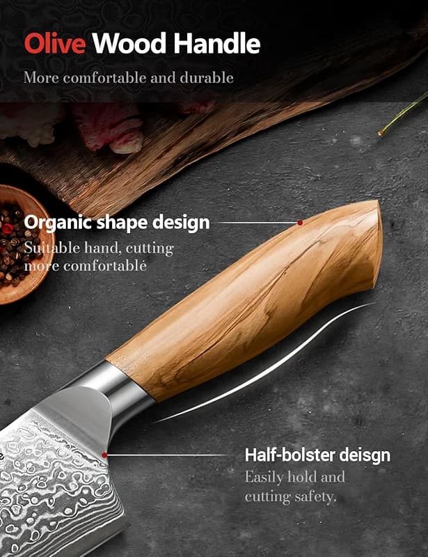 Damascus Chef Knife in Japanese Steel — image 5