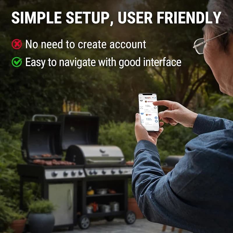 ThermoPro 650 ft Wireless Meat Thermometer Digital for Grilling and Smoking — image 7
