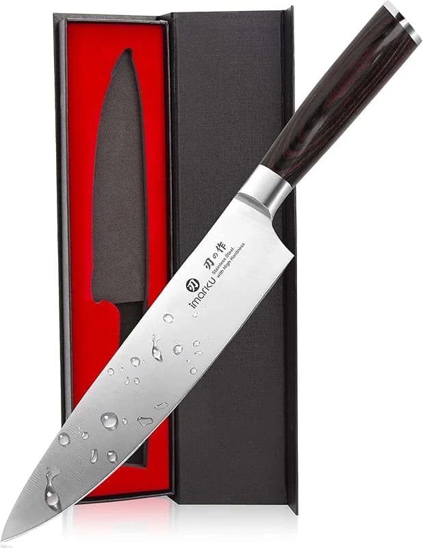 imarku Japanese Chef Knife - Sharp Kitchen Knife 8 Inch Chef's Knives HC — image 6