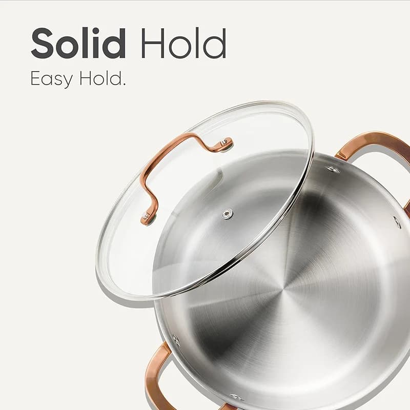 CAROTE 8 Qt Tri-Ply Stainless Steel Stockpot — image 3