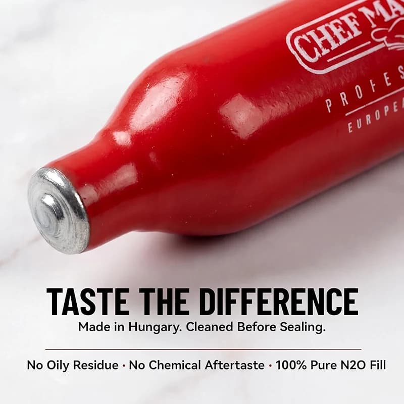 Chef Master Whipped Cream Charger (10-Pack) - N2O Cream Chargers for — image 7