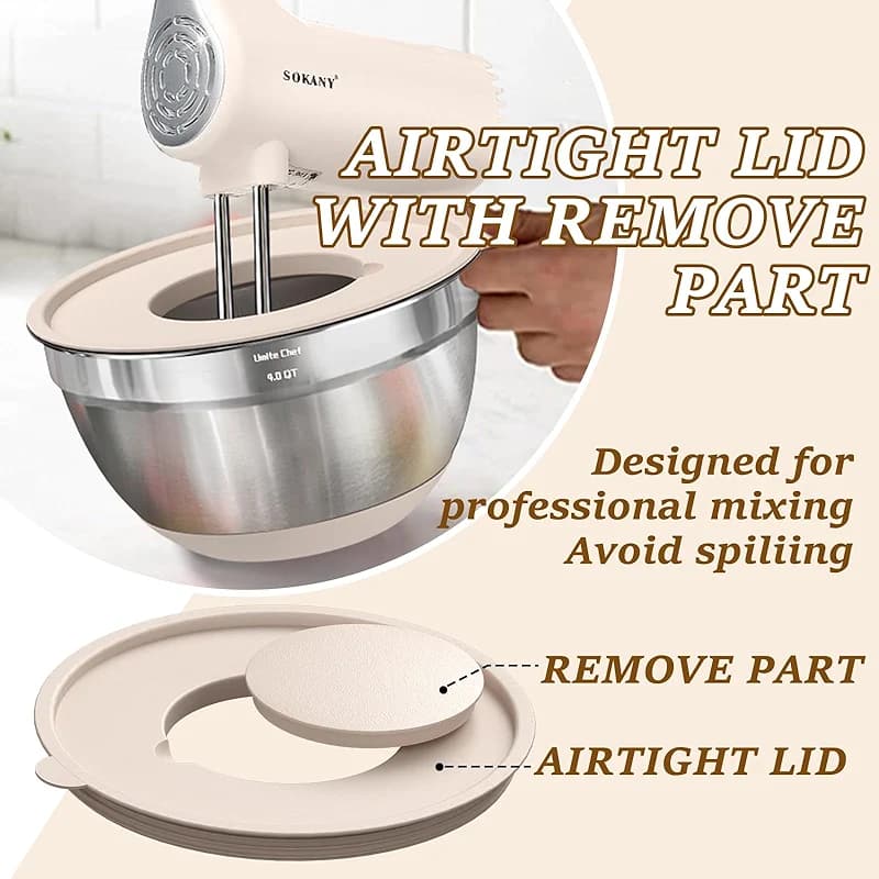 Umite Chef Mixing Bowls with Airtight Lids Set — image 3