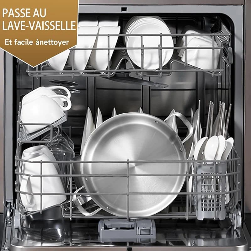 LOLYKITCH 3 Quarts Tri-Ply Stainless Steel Sauté Pan wih Lid — image 6
