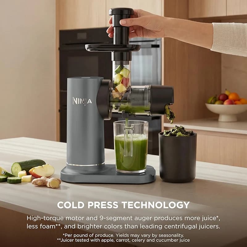 Ninja NeverClog Cold Press Juicer | Powerful Electric Slow Masticating — image 4