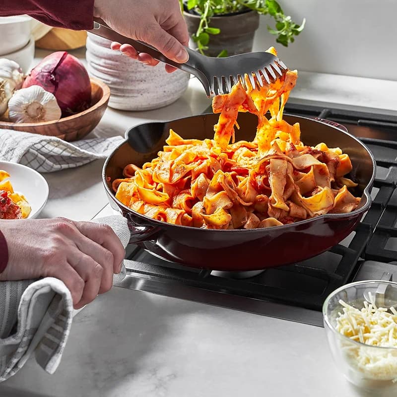 STAUB Cast Iron 11-inch Traditional Skillet - Grenadine — image 2