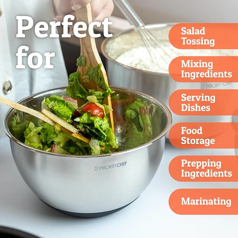 Priority Chef Premium Mixing Bowls With Lids Set — image 2