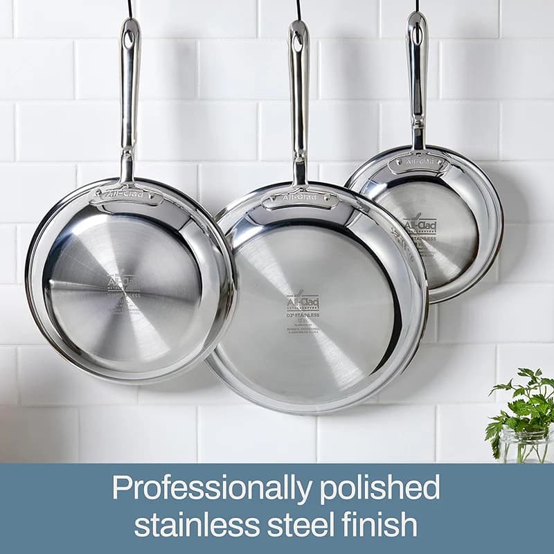 All-Clad D3® Stainless Steel 10 Piece Cookware Set- Made in USA- Includes — image 3