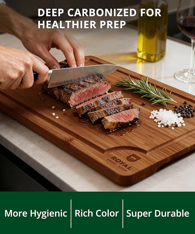 ROYAL CRAFT WOOD Wooden Cutting Boards for Kitchen Meal Prep & Serving — image 8