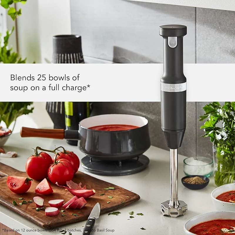KitchenAid Cordless Variable Speed Hand Blender with Chopper and Whisk — image 6