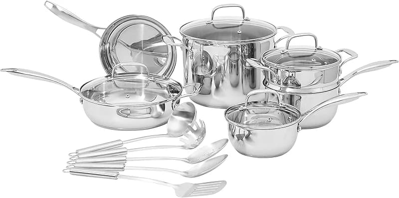 Amazon Basics Stainless Steel Cookware 15-Piece Set — image 8
