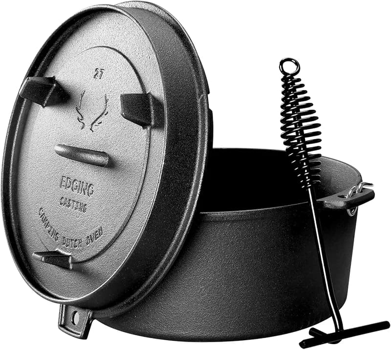EDGING CASTING Pre-Seasoned Cast Iron Camping Dutch Ovens — image 4