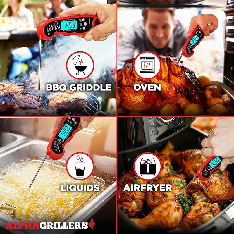 Alpha Grillers Meat Thermometer Digital – Instant Read Food Thermometer — image 4