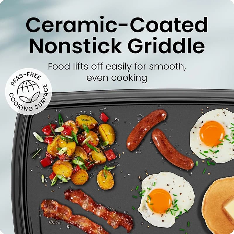 Chefman XL Electric Griddle with Removable Temperature Control — image 5