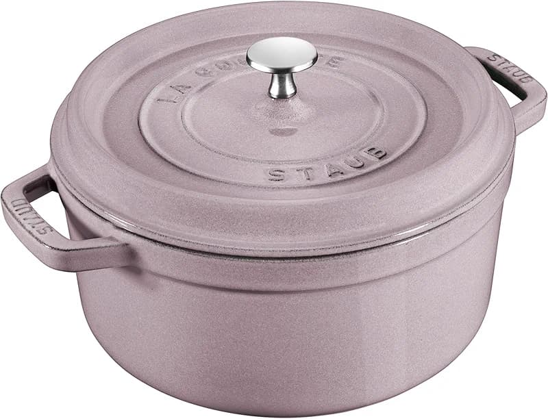 STAUB Cast Iron 4-qt Round Dutch Oven - Lilac
