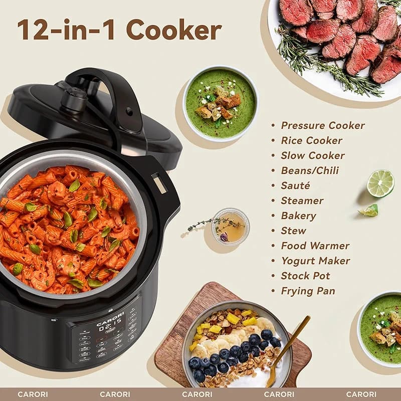 12-in-1 Electric Pressure Cooker 8 Quart