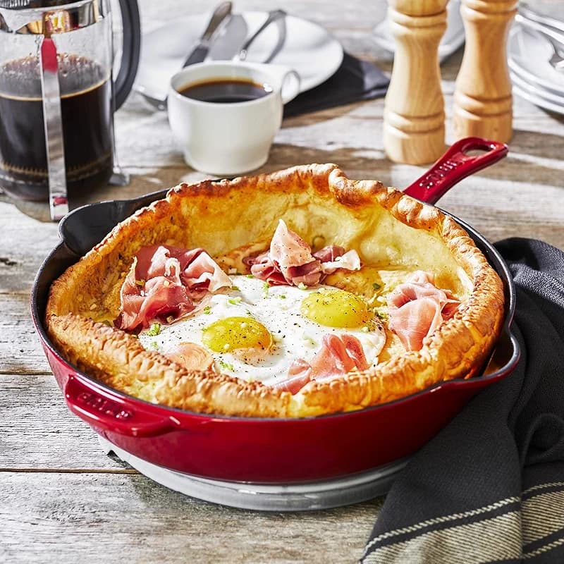 STAUB Cast Iron 11-inch Traditional Skillet - Cherry — image 3