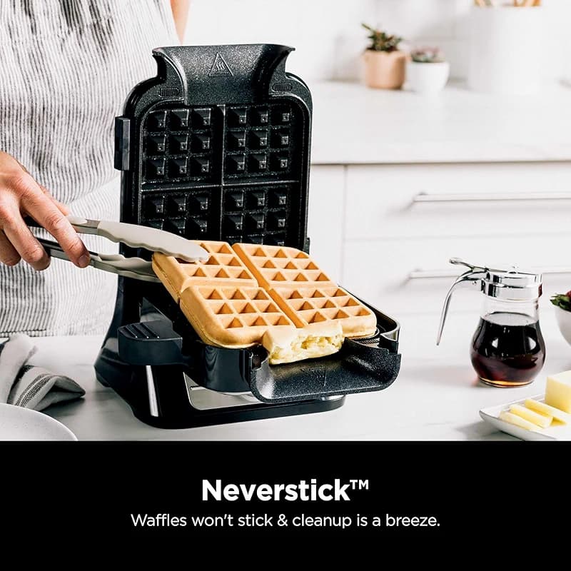 Ninja Belgian Waffle Maker Pro | Vertical Design | 5 Shade Settings with — image 6