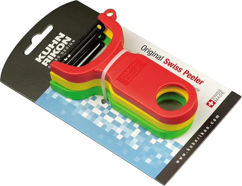 Kuhn Rikon Original Swiss Peeler 3-Pack Red/Green/Yellow — image 2