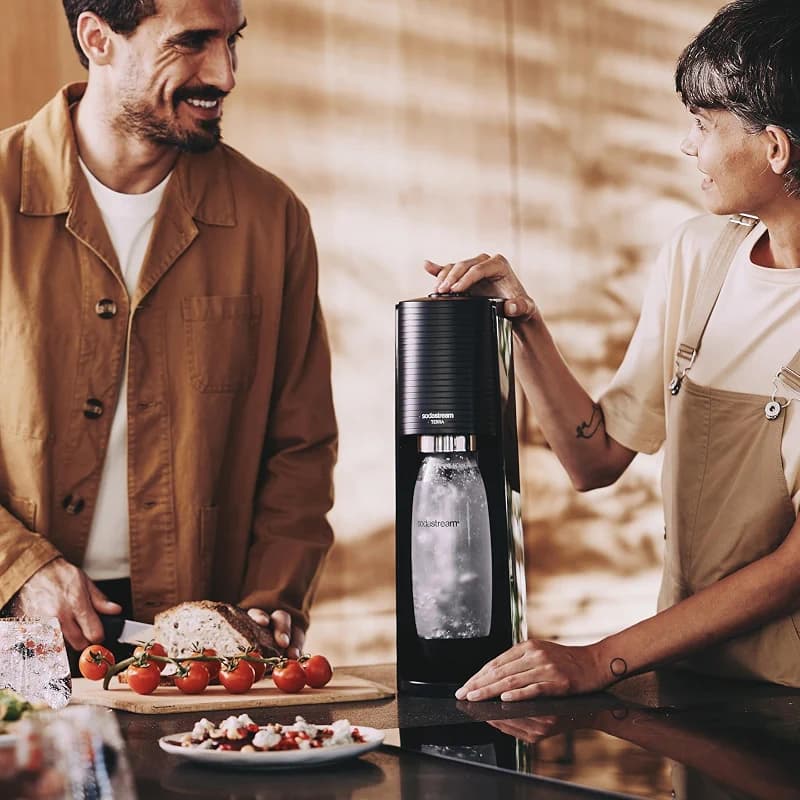 sodastream Terra Sparkling Water Maker Bundle in Black - includes 3-Pack: image 3
