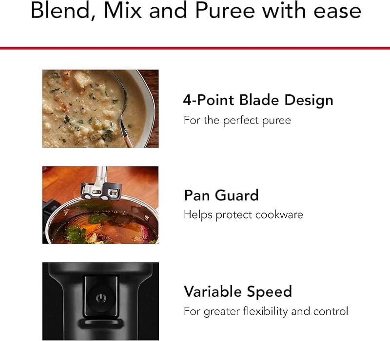 KitchenAid Cordless Variable Speed Hand Blender with Chopper and Whisk — image 4