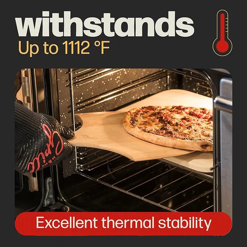 HANS GRILL PIZZA STONE | Rectangular Pizza Stone For Oven Baking & BBQ — image 8