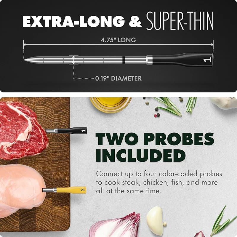 CHEF iQ Sense | Smart Wireless Meat Thermometer | 2 Ultra-Thin Probes | — image 2
