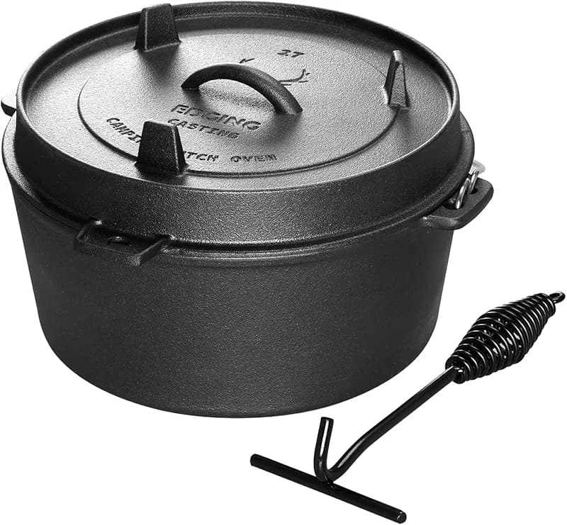 EDGING CASTING Pre-Seasoned Cast Iron Camping Dutch Ovens — image 2