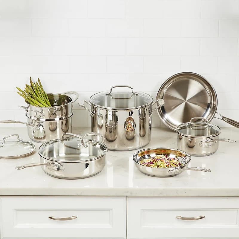 Cuisinart Chef’s Classic 11-Piece Stainless Steel Pots and Pans Set