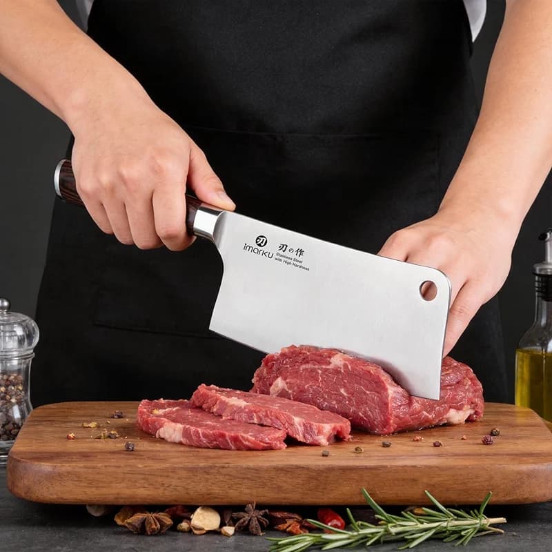 imarku Cleaver Knife 7 Inch Meat Cleaver — image 5
