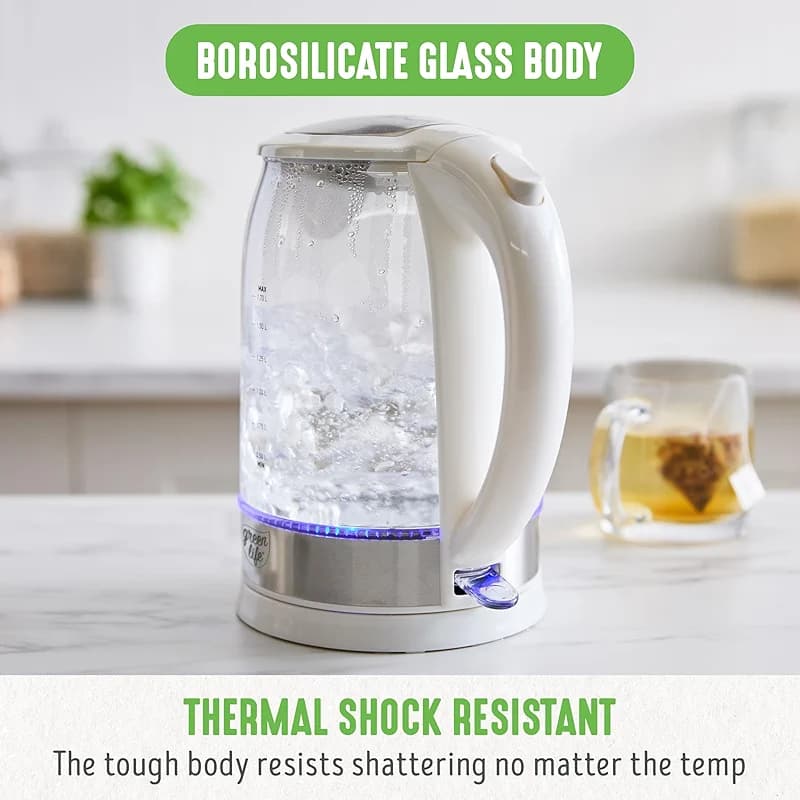 GreenLife 1.7 Liter Glass Electric Kettle — image 6