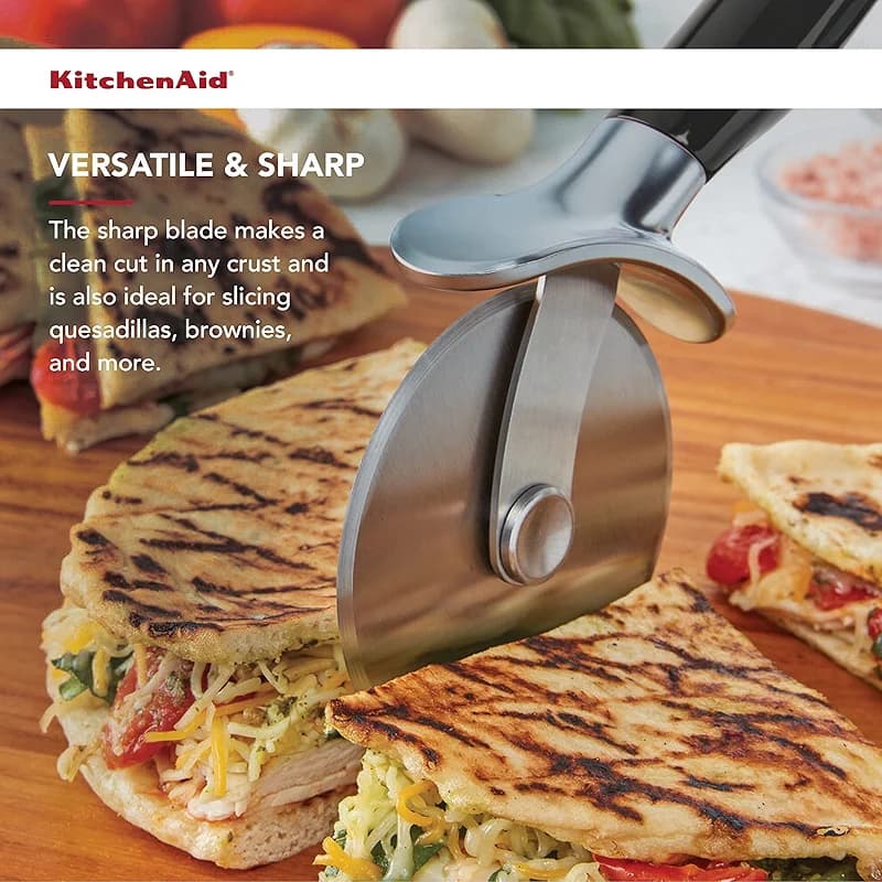 KitchenAid Classic Pizza Wheel with Sharp Blade For Cutting Through Crusts — image 3