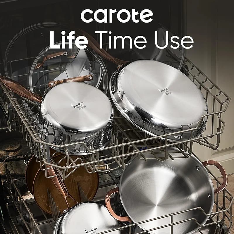 CAROTE 8 Qt Tri-Ply Stainless Steel Stockpot — image 7