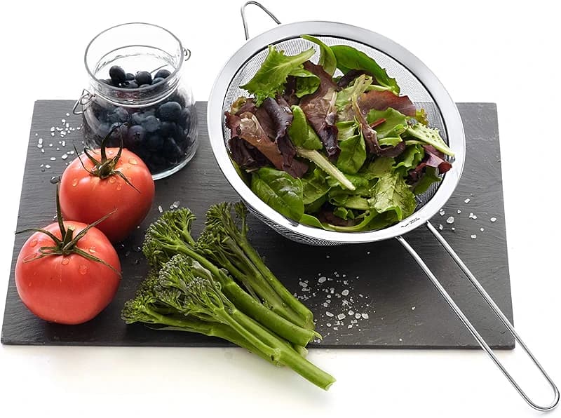 Strainer Set Fine Mesh – Premium 304 Stainless Steel (18/8) – 8″ — image 5