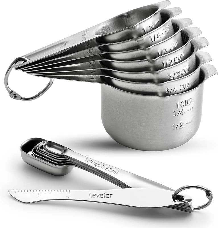 Spring Chef Stainless Steel Measuring Cups and Spoons Set of 14 with — image 3