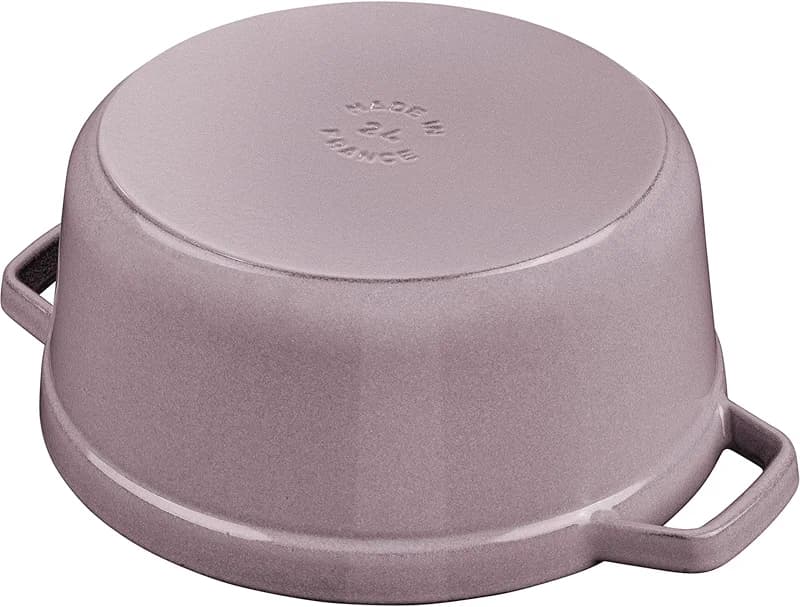 STAUB Cast Iron 4-qt Round Dutch Oven - Lilac — image 3