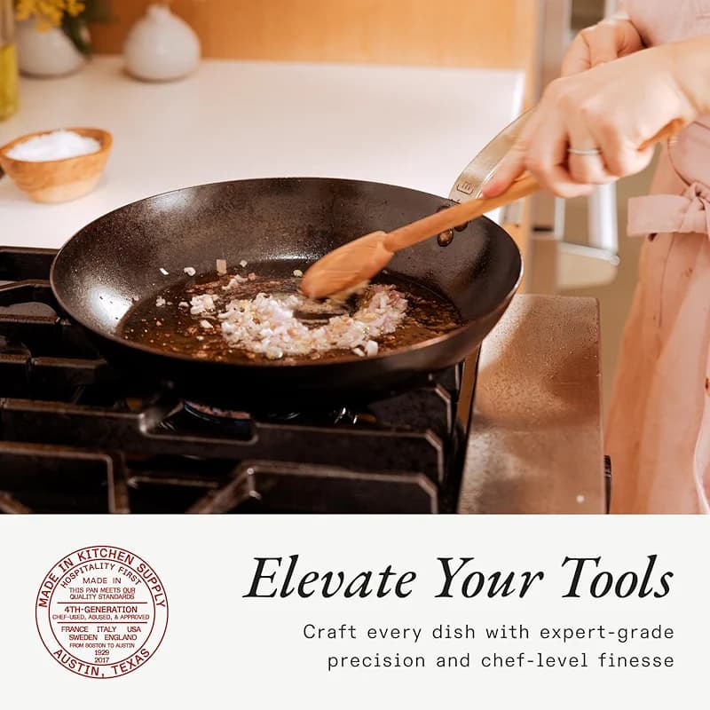 Made In Cookware - Seasoned 12" Carbon Steel Frying Pan - Professional — image 5