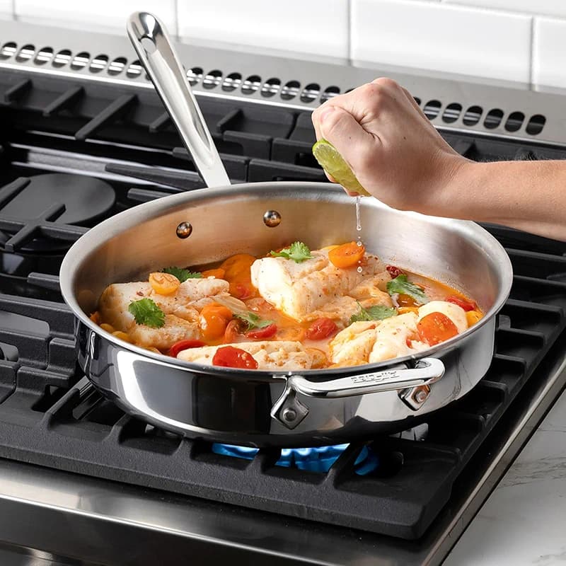 All-Clad D3® Stainless Steel 10 Piece Cookware Set- Made in USA- Includes — image 8