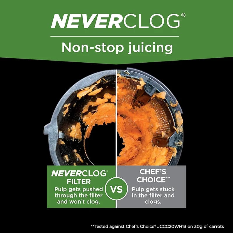 Ninja NeverClog Cold Press Juicer | Powerful Electric Slow Masticating — image 8