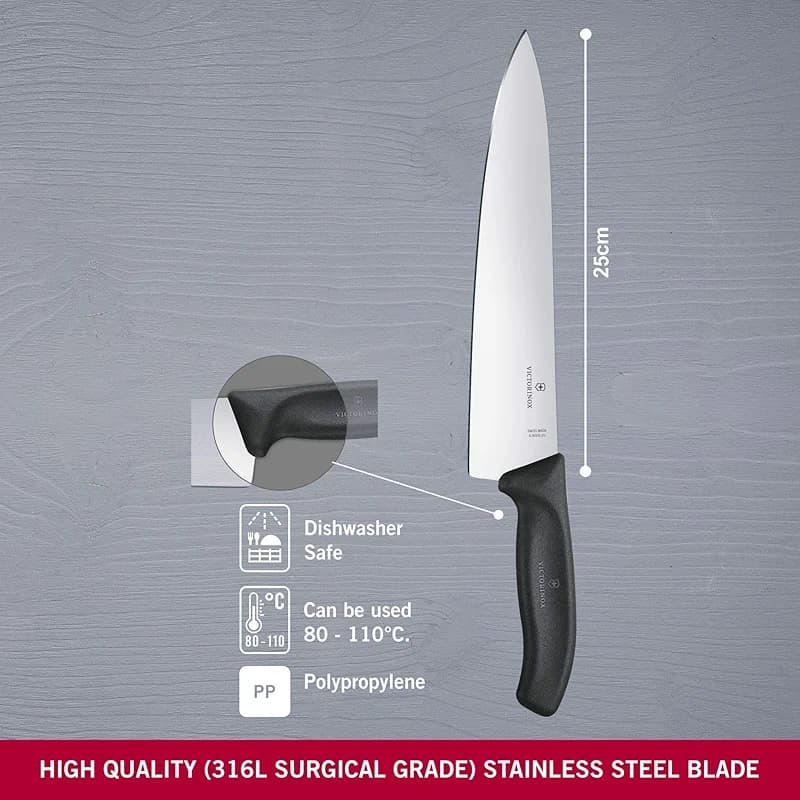 Victorinox Chef Knife 8 Inch - Swiss Classic Straight Edge Chef’s Knife — image 1