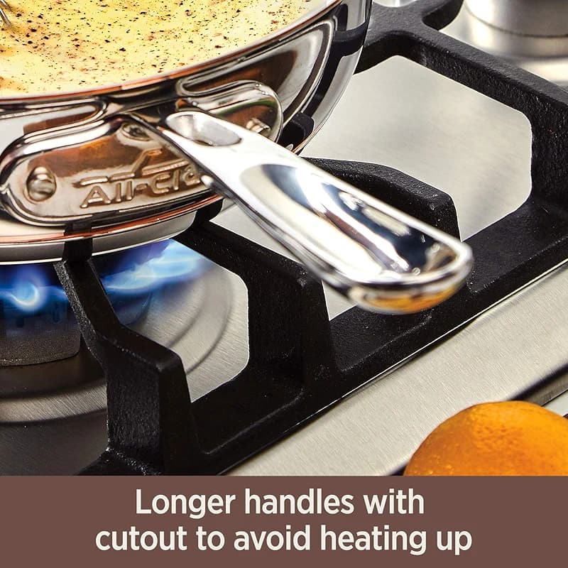 All-Clad Copper Core 5-Ply Stainless Steel Cookware Set 10 Piece Induction — image 4