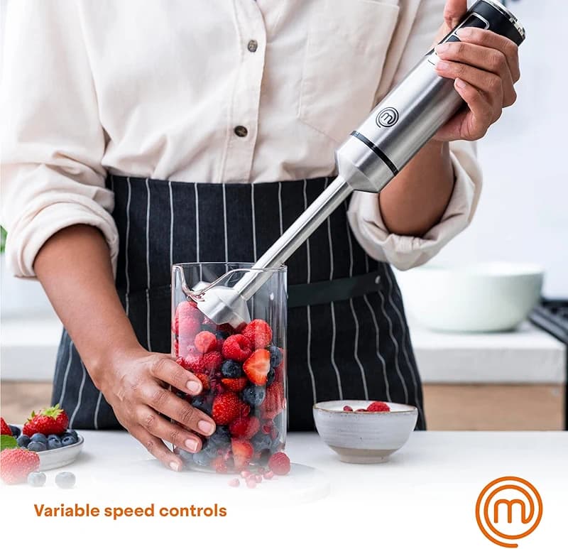 MasterChef Immersion Blender Handheld with Electric Whisk & Milk Frother — image 4