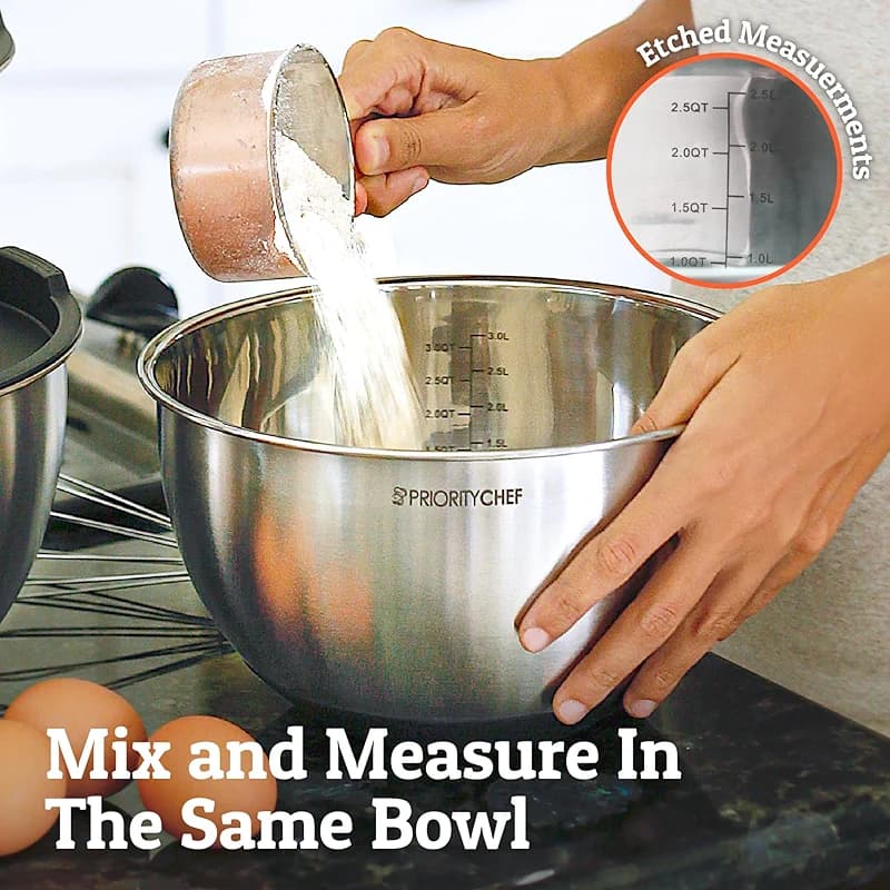 Priority Chef Premium Mixing Bowls With Lids Set — image 5