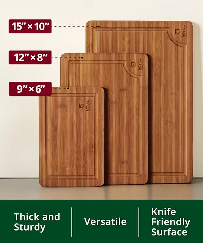 ROYAL CRAFT WOOD Wooden Cutting Boards for Kitchen Meal Prep & Serving — image 3