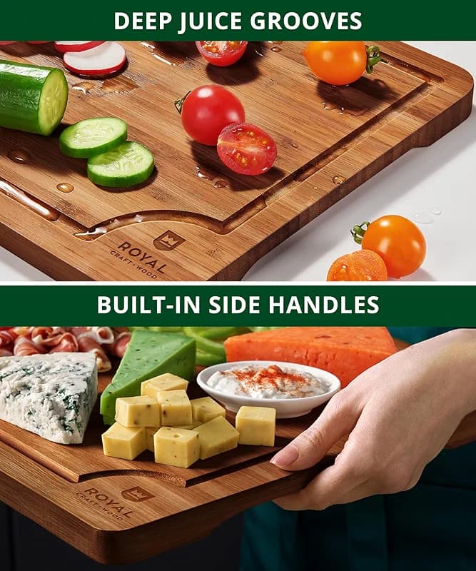 ROYAL CRAFT WOOD Wooden Cutting Boards for Kitchen Meal Prep & Serving — image 6