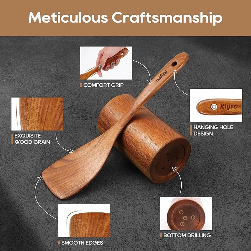 KLYRO Wooden Spoons for Cooking — image 5