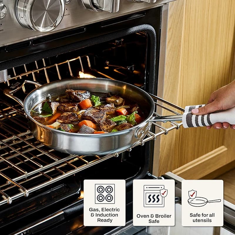 All-Clad D5® Stainless Steel Core 10 Piece Cookware Set- Made in USA- The — image 7